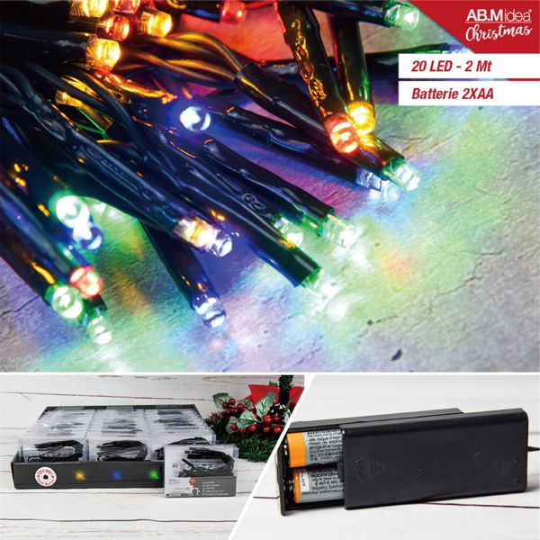 LED krijesnice na baterije – zeleni kabel
