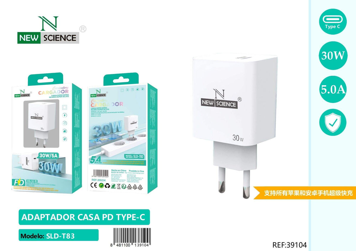 Kućni punjač USB-C PD 30 W (SLD-T83)