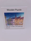 Drvene puzzle A3, 30 × 40 cm – grad na kanalu