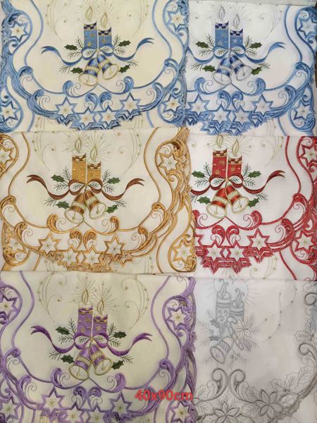 Vezena božićna staza 40 × 90 cm – model 4