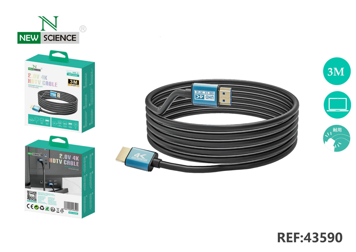 HDMI 2.0 kabel 4K – 1,5 i 3 m (HN-4) – 3 m