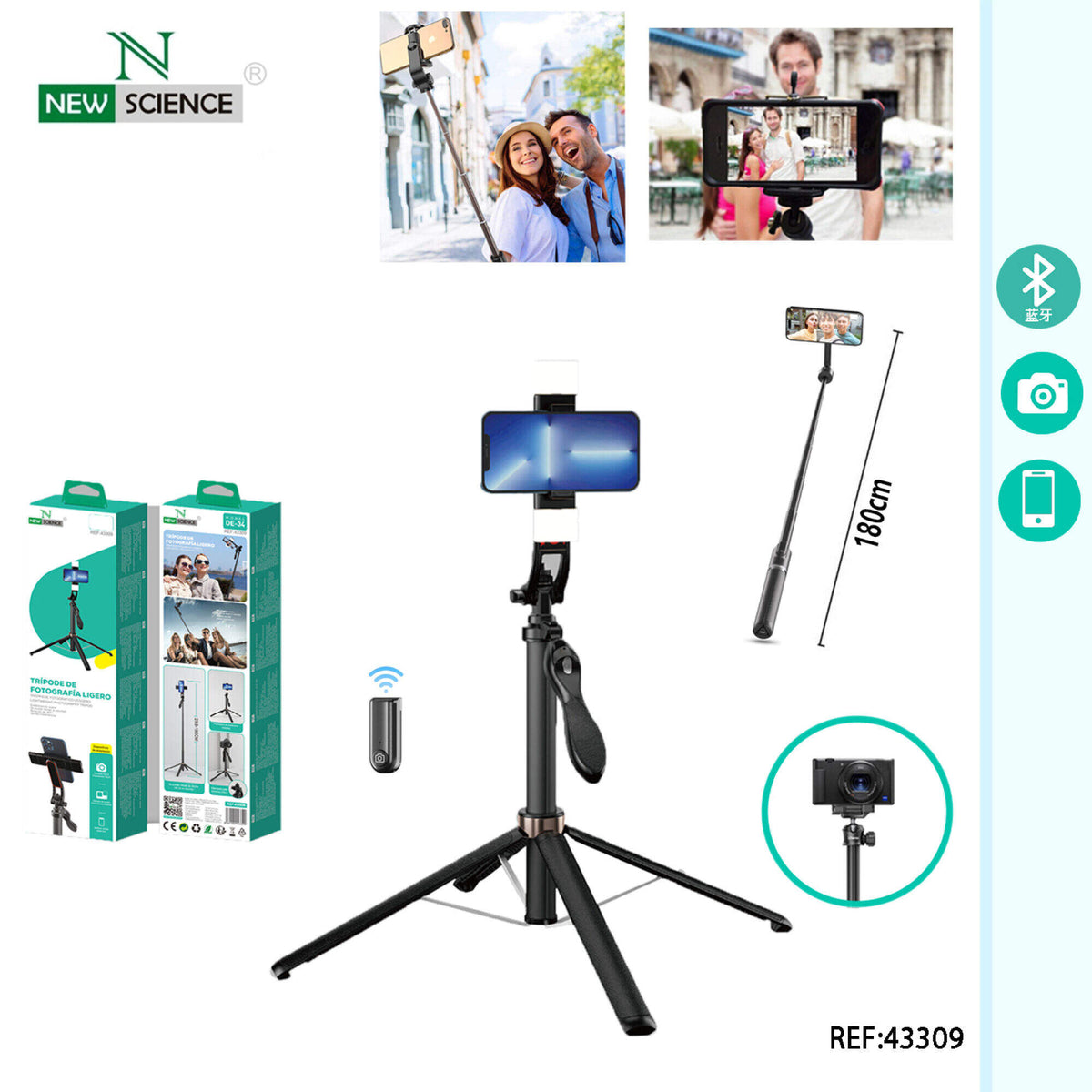 Lagani stativ za fotografiranje (DE-34)
