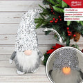 Božićni patuljak s LED svjetlom 50 cm, bijeli
