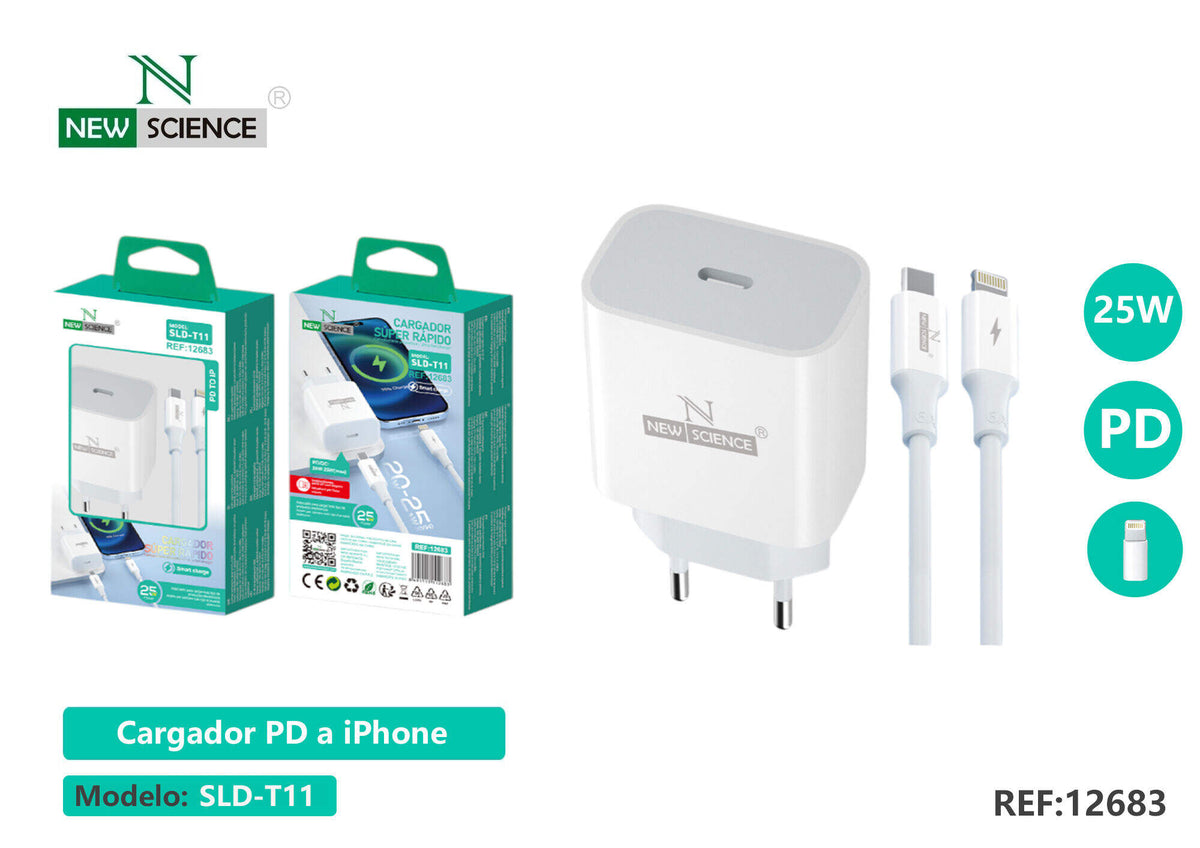 Kućni punjač USB-C PD 20 W (SLD-T11) – S kabelom USB-C na iPhone