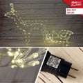 Svjetleći sobovi sa saonicama – 180 LED