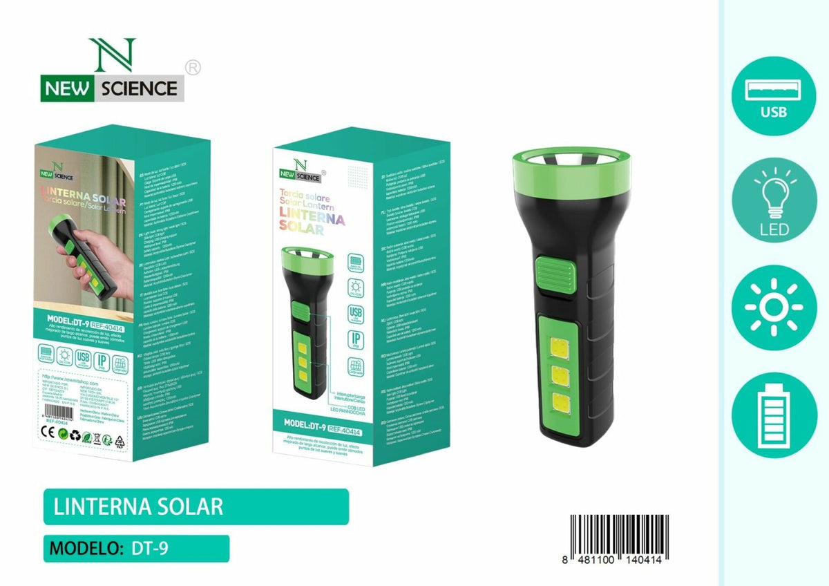 Solarna i punjiva LED svjetiljka (DT-9)