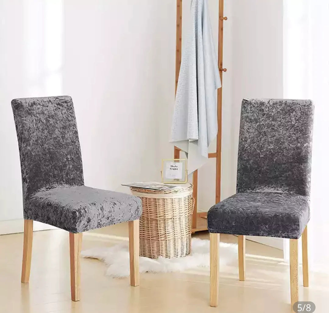 Plišane navlake za stolice – set 6 kom
