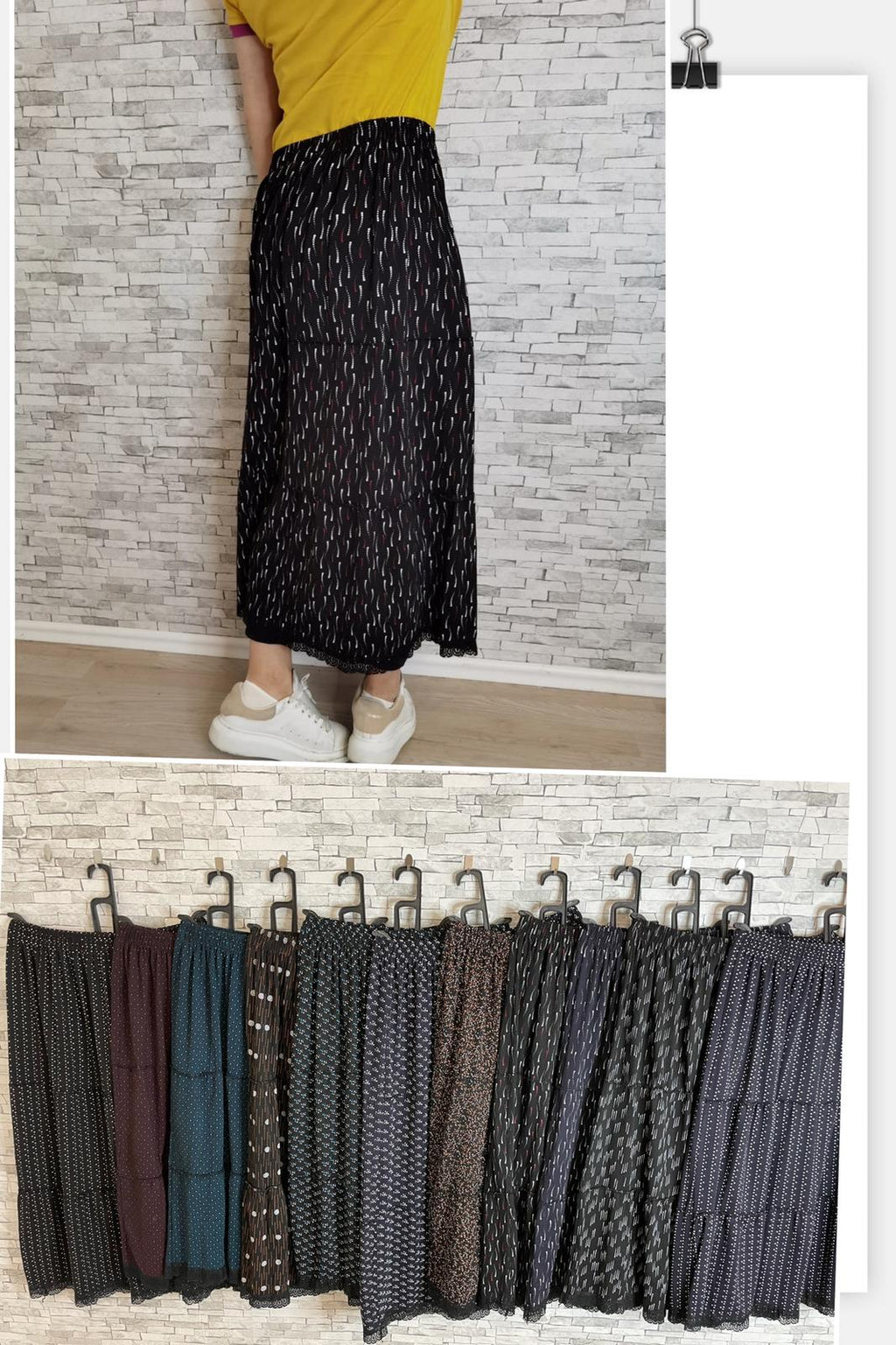 Suknja od viskoze na gumu